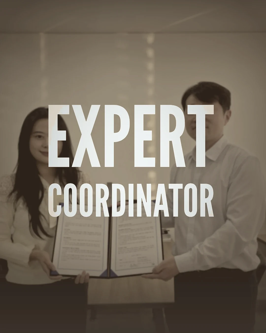 Cnect expert coordinators at a partnership signing